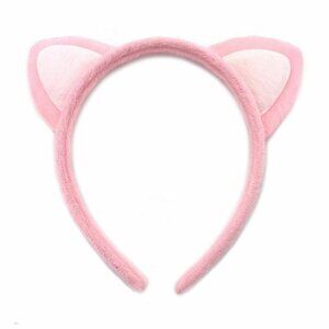 Women Girl Teen Kids Cute Handmade Cat Ear Headband Halloween Party - Pink Pink